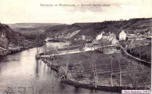 Le pré de Chauvière au premier plan était cultivé à l'époque.